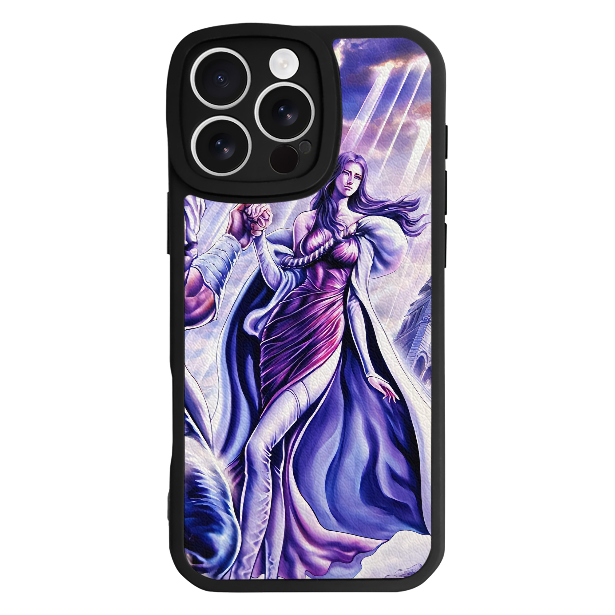 （画像用） 北斗の拳 Fist of the North Star 【iPhone 16シリーズ対応】シリコンスマホケース（レザー調） 材質：シリコン